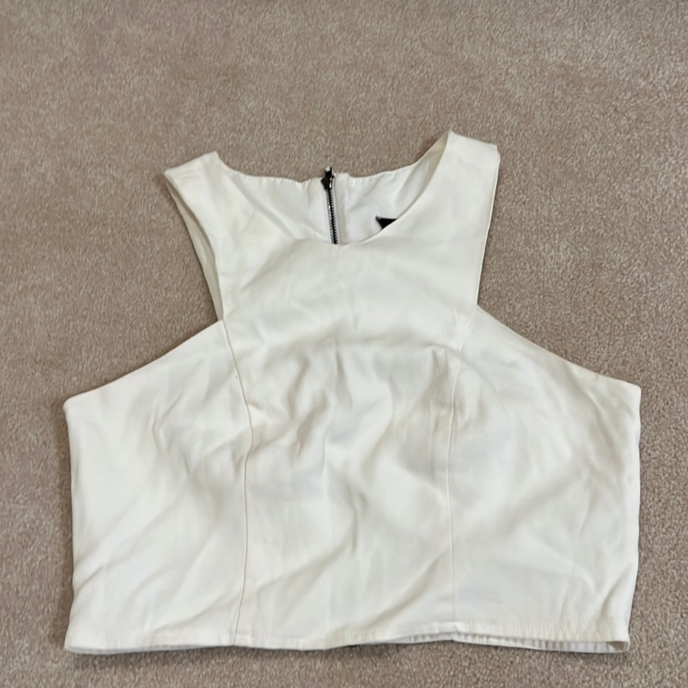 Top shop white crop top